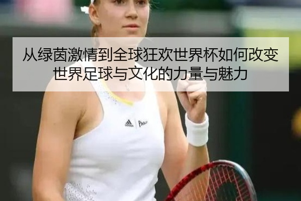 从绿茵激情到全球狂欢世界杯如何改变世界足球与文化的力量与魅力